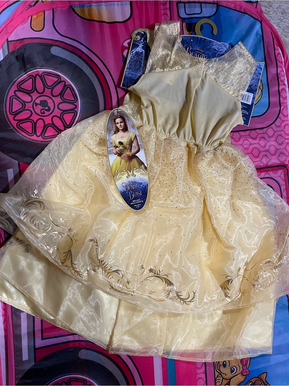 Disney Belle Gold and Yellow Princess Dress